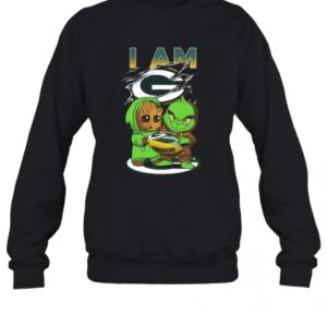 Baby Groot And Baby Grinch I AM Green Bay Packers T-Shirt