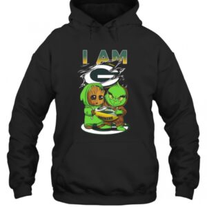 Baby Groot And Baby Grinch I AM Green Bay Packers T Shirt 3