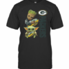 Baby Groot And Yoda Hug Green Bay Packers T-Shirt