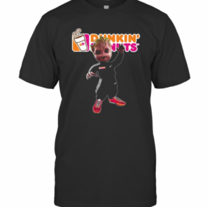 Baby Groot Dunkin Donuts Logo T-Shirt