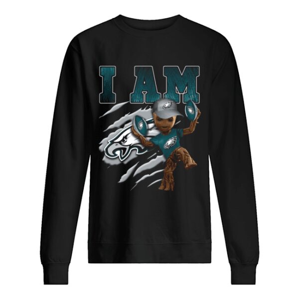 Baby Groot I Am Philadelphia Eagles shirt