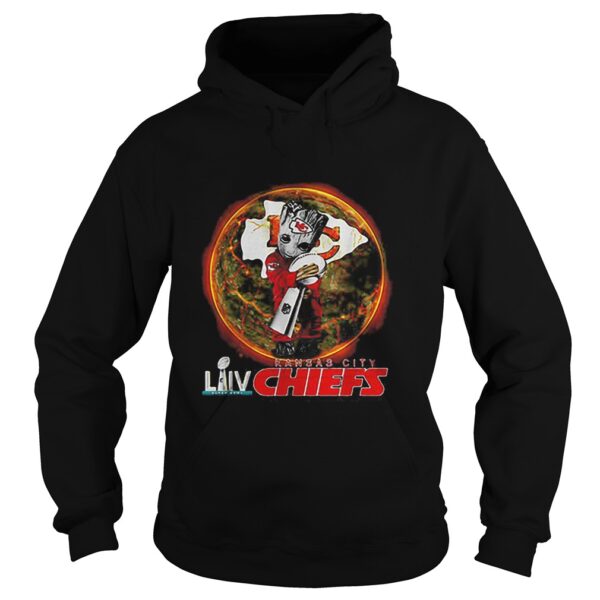 Baby Groot hug Cup NFL LIV Kansas City Chiefs Champions shirt