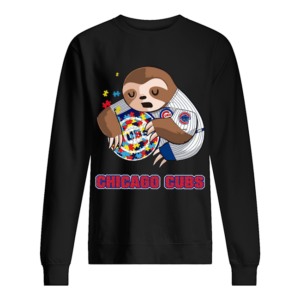 Baby Sloth Hug Chicago Cubs Autism Shirt Baby Sloth Hug Chicago Cubs Autism Shirt