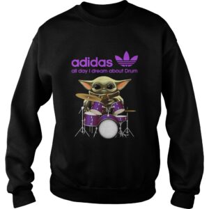 Baby Yoda Adidas all day I dream about Drum shirt 2 Baby Yoda Adidas all day I dream about Drum shirt 3