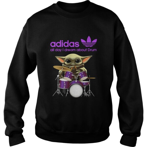 Baby Yoda Adidas all day I dream about Drum shirt