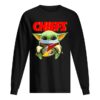 Baby Yoda Face Mask Hug Kansas City Chiefs shirt