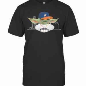 Baby Yoda Houston Astros Baseball Player T-Shirt