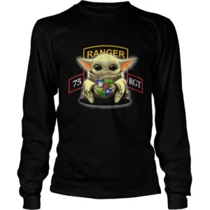 Baby Yoda Hug 75th Ranger Regiment shirt 1 Baby Yoda Hug 75th Ranger Regiment shirt 2