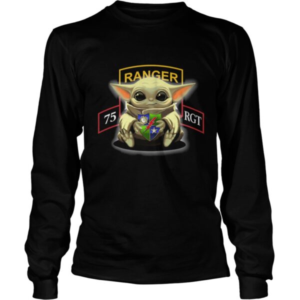 Baby Yoda Hug 75th Ranger Regiment shirt