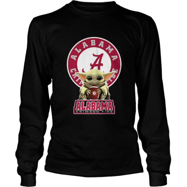 Baby Yoda Hug Alabama Tide shirt