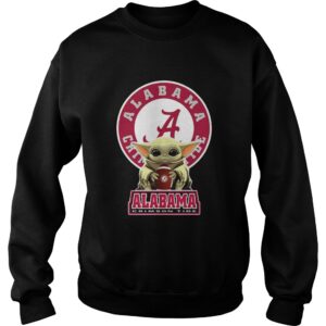 Baby Yoda Hug Alabama Tide shirt 2 Baby Yoda Hug Alabama Tide shirt 3