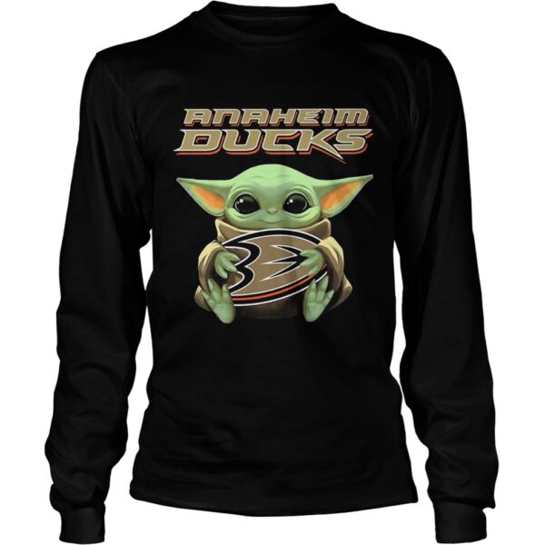 Baby Yoda Hug Anaheim Ducks shirt