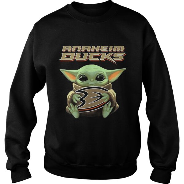 Baby Yoda Hug Anaheim Ducks shirt