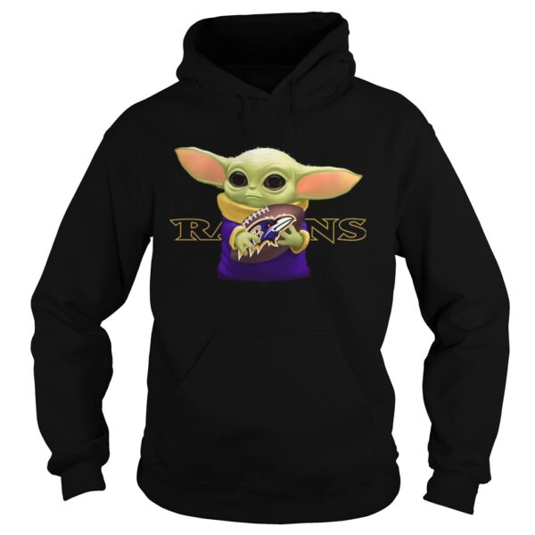 Baby Yoda Hug Baltimore Ravens shirt