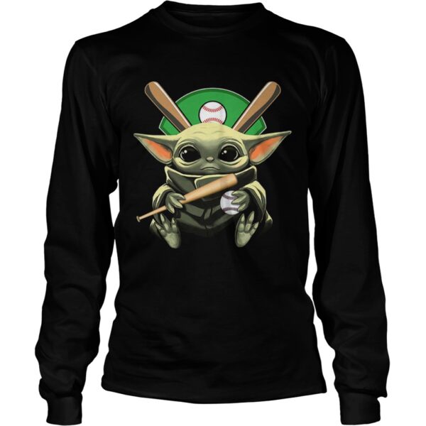 Baby Yoda Hug Baseball shirt