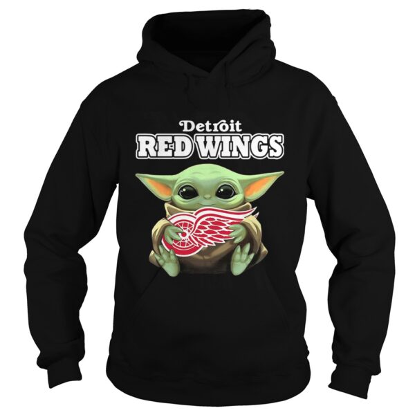 Baby Yoda Hug Detroit Red Wings shirt