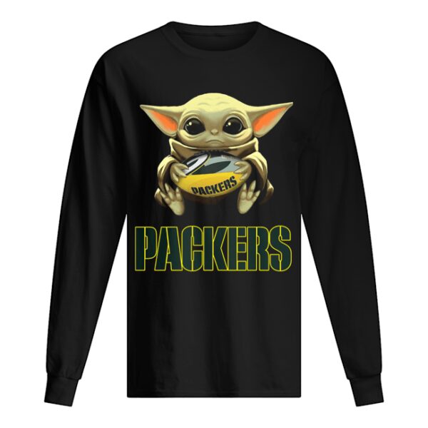 Baby Yoda Hug Green By Packers shirt