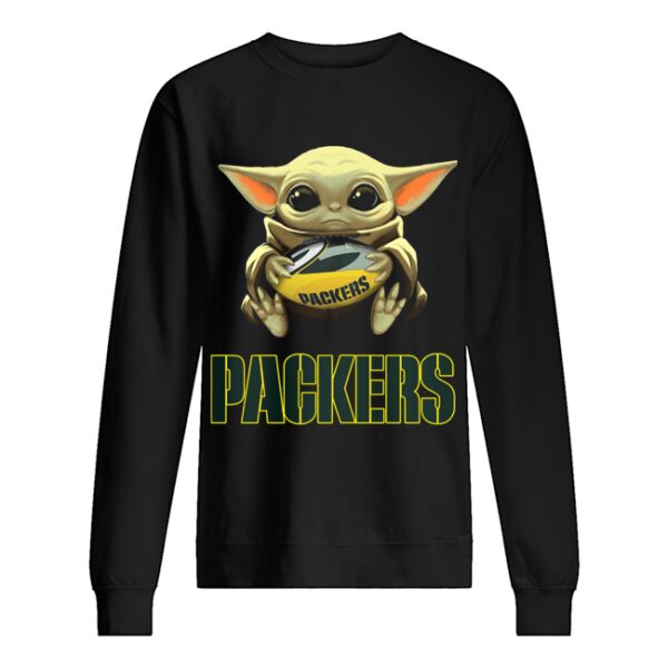 Baby Yoda Hug Green By Packers shirt