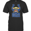 Baby Yoda Hug Indianapolis Colts Football T-Shirt