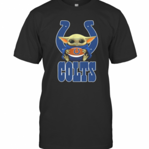 Baby Yoda Hug Indianapolis Colts Football T-Shirt