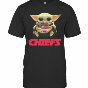 Baby Yoda Hug Kansas City Chiefs Football T-Shirt