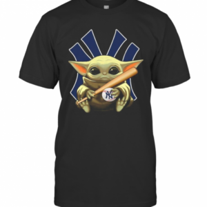 Baby Yoda Hug New York Yankees Baseball T-Shirt