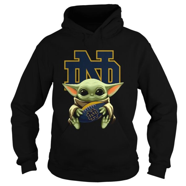 Baby Yoda Hug Notre Dame shirt