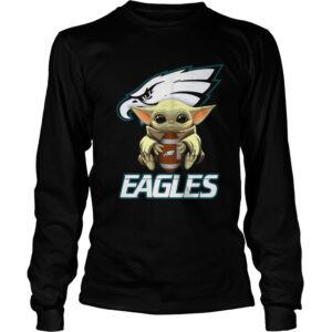 Baby Yoda Hug Philadelphia Eagles shirt