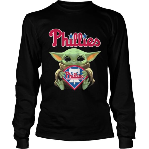 Baby Yoda Hug Philadelphia Phillies shirt