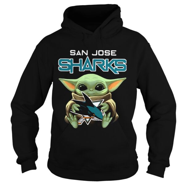 Baby Yoda Hug San Jose Sharks shirt