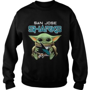 Baby Yoda Hug San Jose Sharks shirt 2 Baby Yoda Hug San Jose Sharks shirt 3