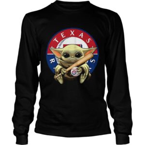 Baby Yoda Texas Rangers shirt