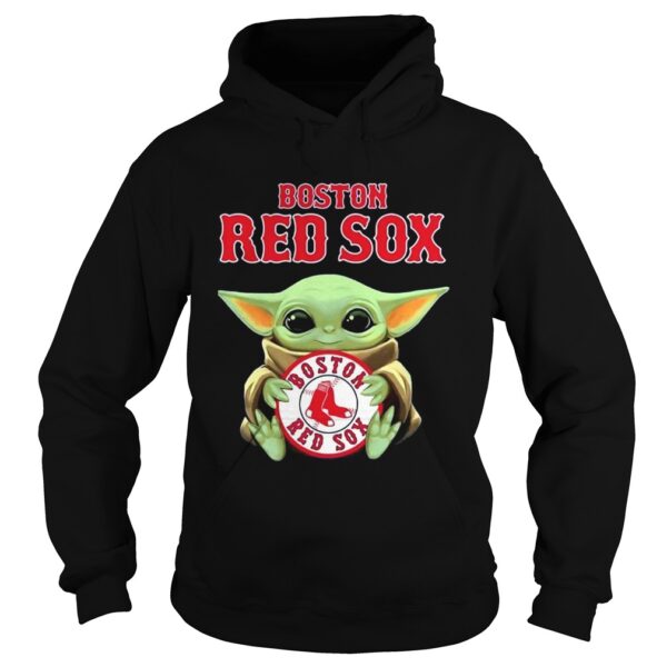 Baby Yoda hug Boston Red Sox The Mandalorian shirt