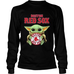 Baby Yoda hug Boston Red Sox The Mandalorian shirt