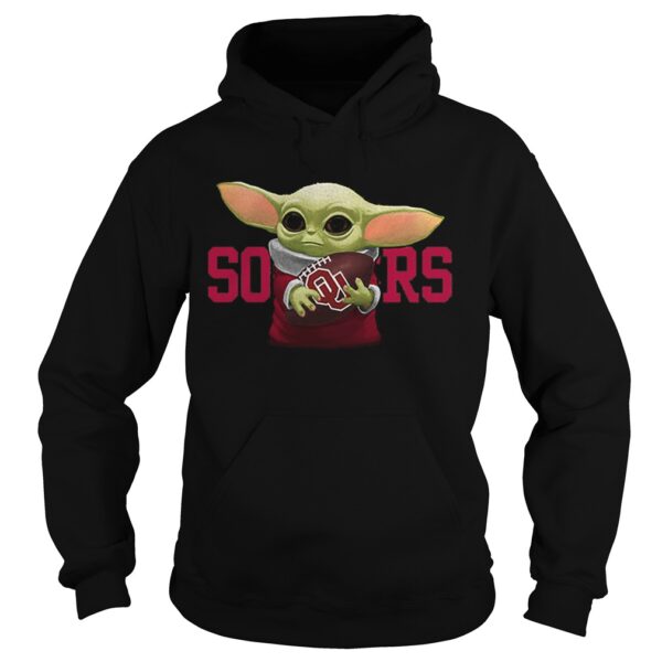 Baby Yoda hug Oklahoma Sooners shirt