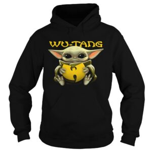 Baby Yoda hug WuTang Clan shirt