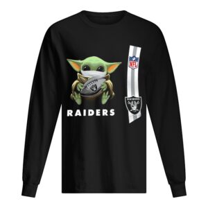 Baby yoda mask hug Oakland Raiders ball NFL shirt Baby yoda mask hug Oakland Raiders ball NFL shirt