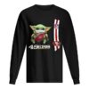 Baby yoda mask hug San Francisco 49ers ball NFL shirt