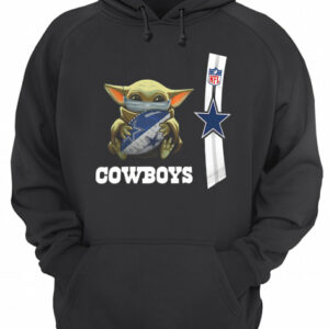 Baby yoda mask hug dallas cowboys ball NFL shirt 2 Baby yoda mask hug dallas cowboys ball NFL shirt 3