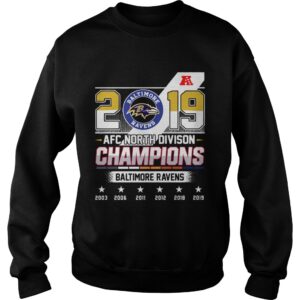 Baltimore Ravens Afc North Division Champions 2019 shirt 2 Baltimore Ravens Afc North Division Champions 2019 shirt 3
