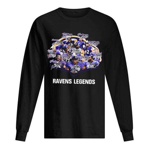 Baltimore Ravens Terrell Suggs Ray Lewis Ed Reed Joe Flacco Legends Signatures shirt