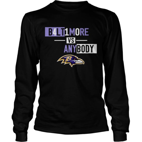 Baltimore Ravens b4lt1m0re vs any body shirt