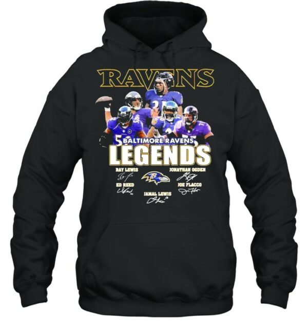 Baltimore ravens legends signatures shirt