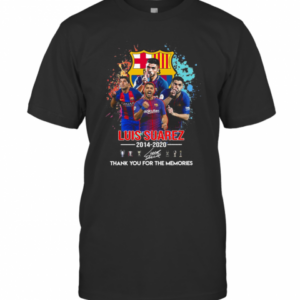 Barcelona Luis Suarez 2014 2020 Thank You For The Memories Signature T-Shirt