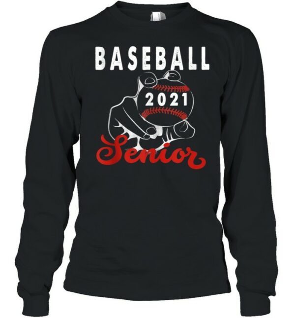 Baseball Senior 2021 Design For Ball Player Graduate shirt