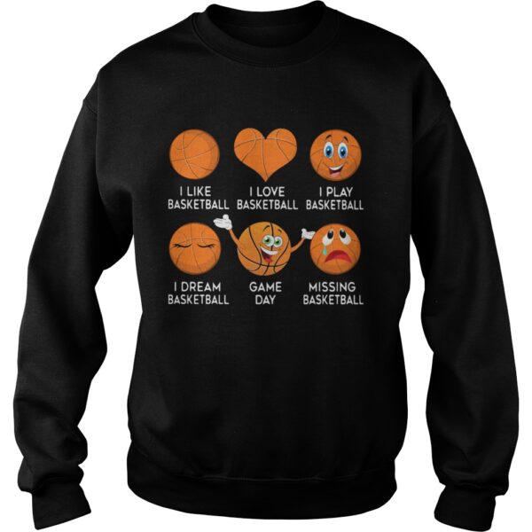 Basketball Emoji Many Face Emotion shirt