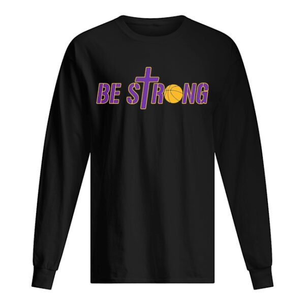 Be strong yellow basketball shirt