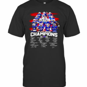 Bills AFC East Division Champions Signatures T-Shirt