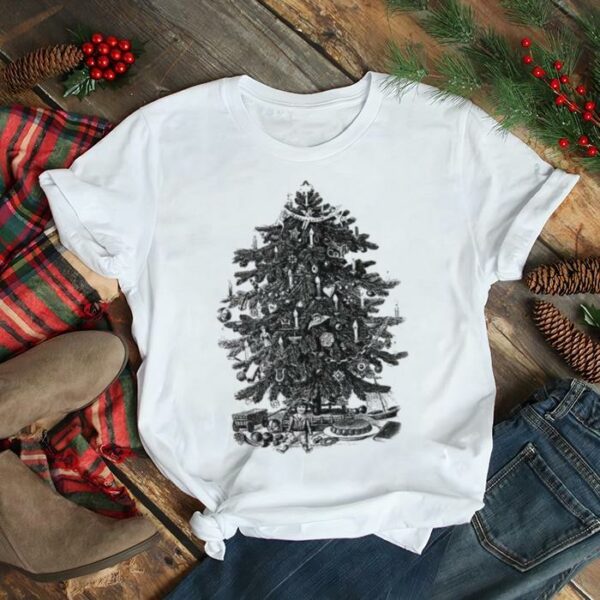 Black Art Christmas Tree With Ornaments And Toys shirt