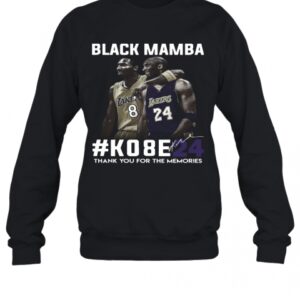 Black Mamba #Ko8e24 Thank You For The Memories T-Shirt